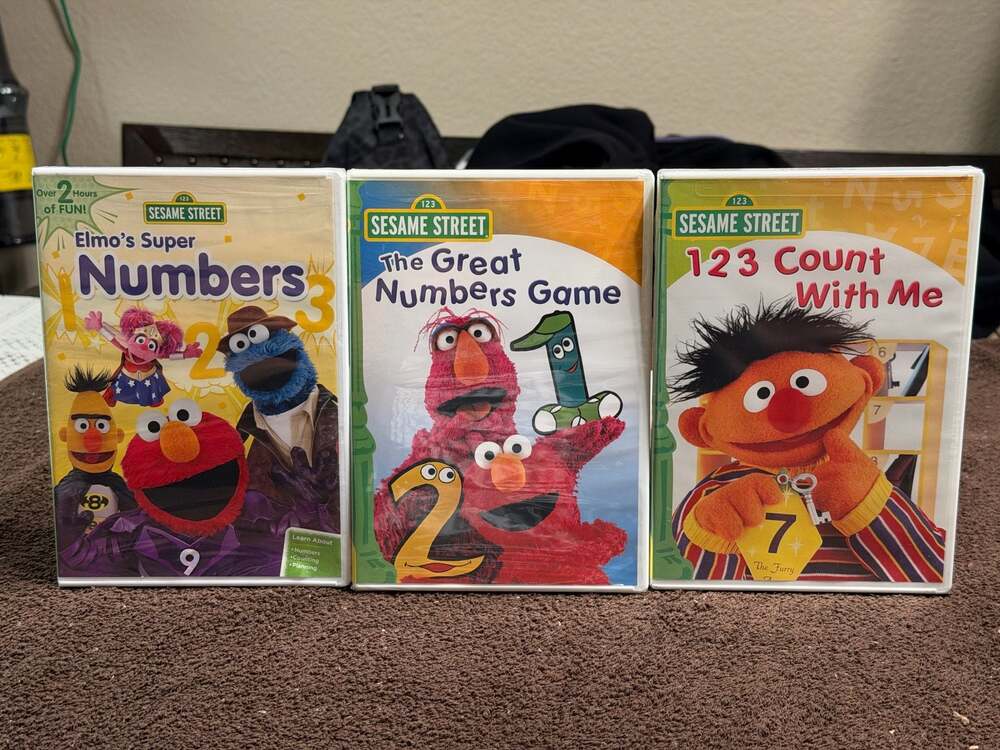 Sesame Street 3-DVD Number Learning Collection Bundle